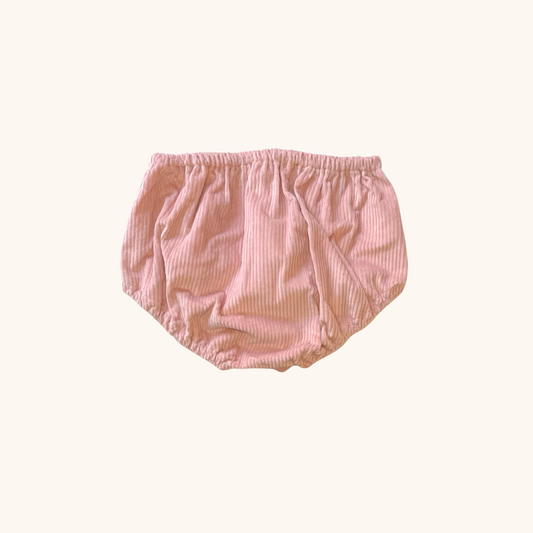 Bloomer Léo - velours rose camélia